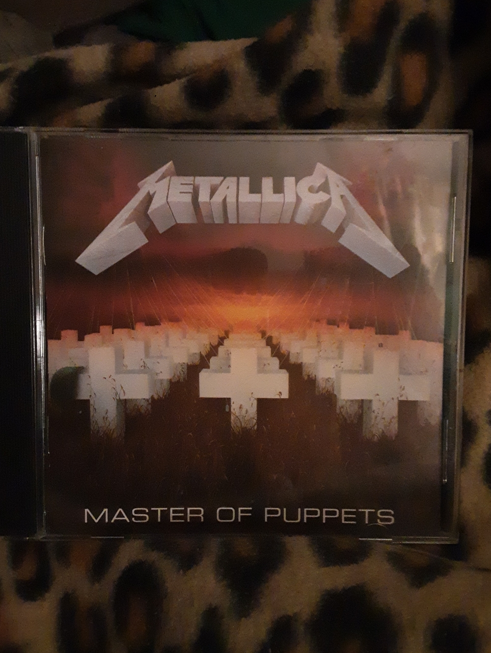 Metallica Master of Puppets CD - White Crosses with Sunset Artwork